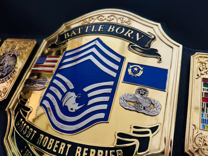 Battle Born Military Retirement Championship Belt