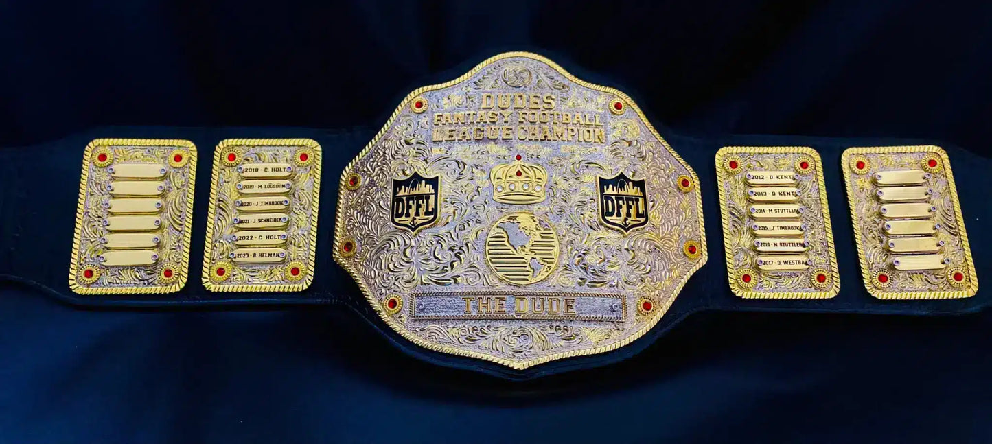 Custom Fantasy Football Championship Belt – Premium League