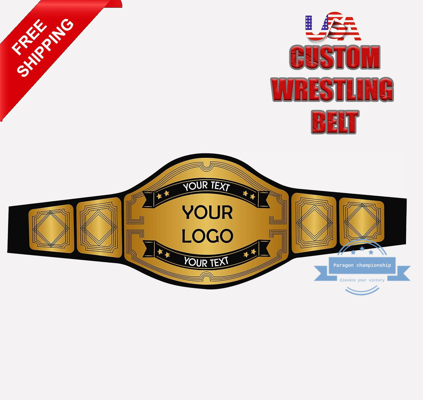 "Design Your Own" 4lb Custom Wrestling Championship Belt