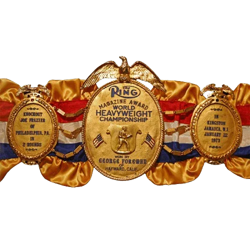 George Foreman Ring Magazine Award Championship Belt