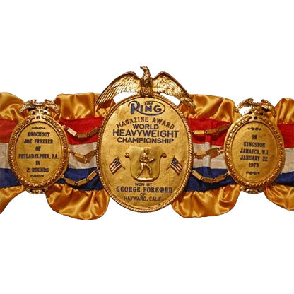 George Foreman Ring Magazine Award Championship Belt