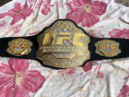 24K GOLD UFC TRIPLE STACK CNC MADE CHAMPIONSHIP BELT