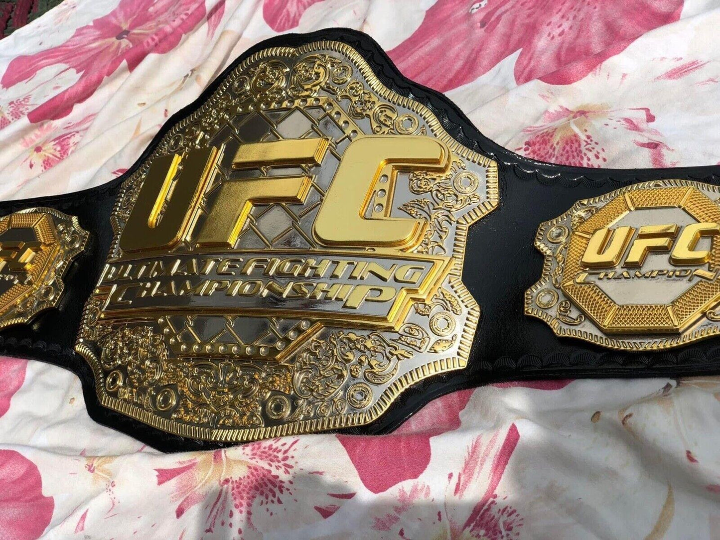 24K GOLD UFC TRIPLE STACK CNC MADE CHAMPIONSHIP BELT