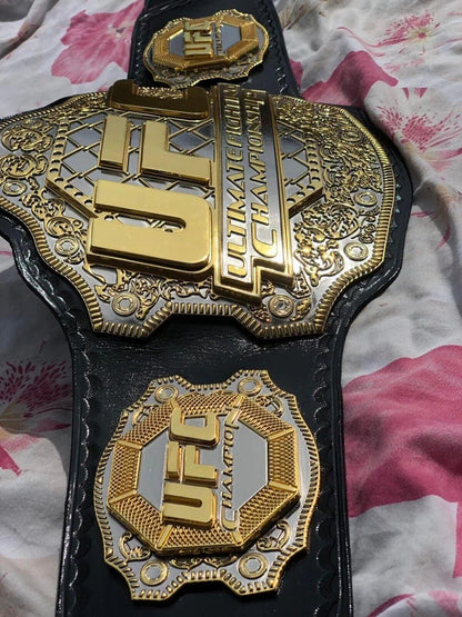 24K GOLD UFC TRIPLE STACK CNC MADE CHAMPIONSHIP BELT