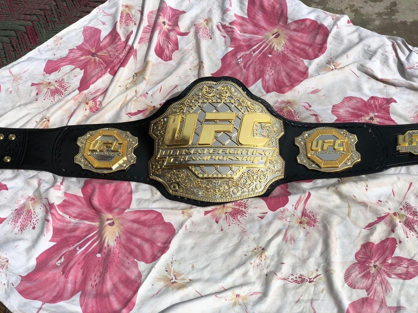 24K GOLD UFC TRIPLE STACK CNC MADE CHAMPIONSHIP BELT