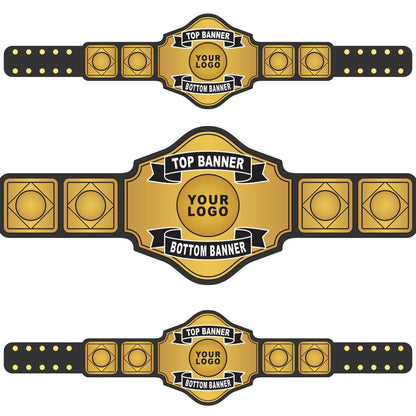 Authentic Wrestling Championship Belt Design