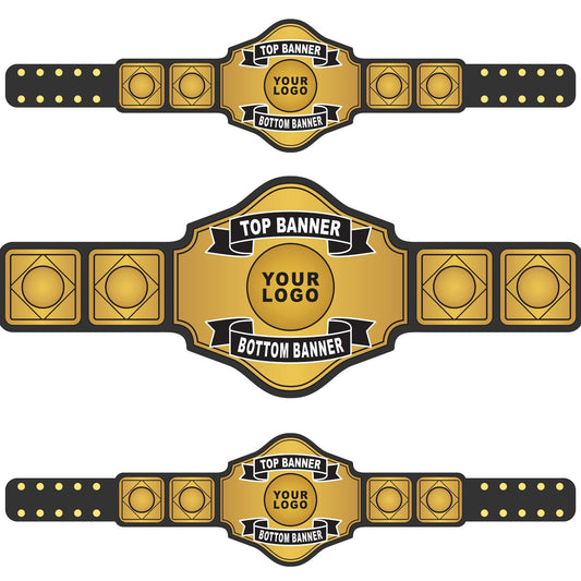 Authentic Wrestling Championship Belt Design