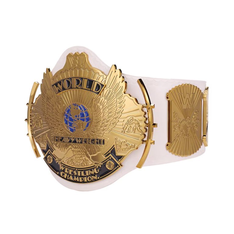 White WWE Winged Eagle Championship Replica Title Belt