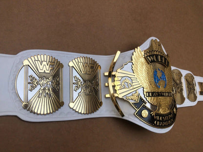 24K GOLD WWF WHITE WINGED EAGLE DUAL PLATED CNC HD CHAMPIONSHIP BELT