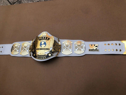 24K GOLD WWF WHITE WINGED EAGLE DUAL PLATED CNC HD CHAMPIONSHIP BELT