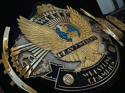 24K GOLD WWF Premium Winged Eagle CNC Championship Belt