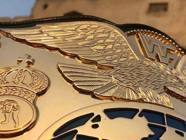 24K GOLD WWF Premium Tag Team CNC Championship Belt