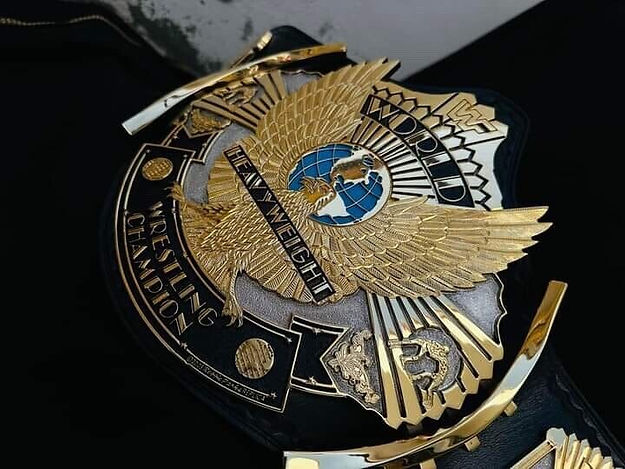 24K GOLD WWF Premium Winged Eagle CNC Championship Belt