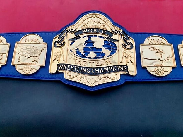 24K GOLD NWA Premium Tag Team Heavyweight CNC Championship Belt