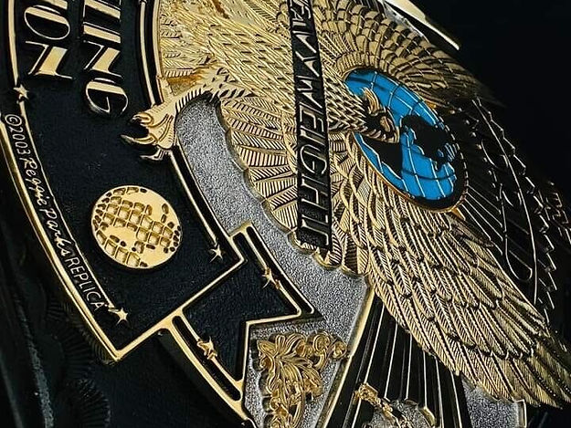 24K GOLD WWF Premium Winged Eagle CNC Championship Belt