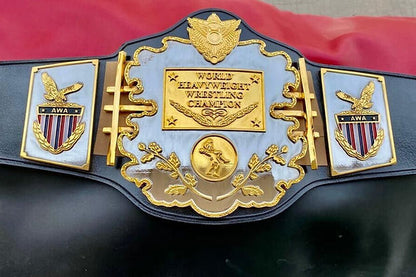 24K GOLD AWA Premium Heavyweight CNC Championship Belt