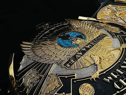 24K GOLD WWF Premium Winged Eagle CNC Championship Belt