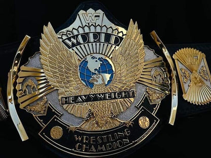 24K GOLD WWF Premium Winged Eagle CNC Championship Belt