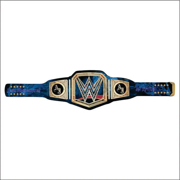 Custom AJ Styles Universal Heavyweight Championship Wrestling Belt ChampionshipBeltUS