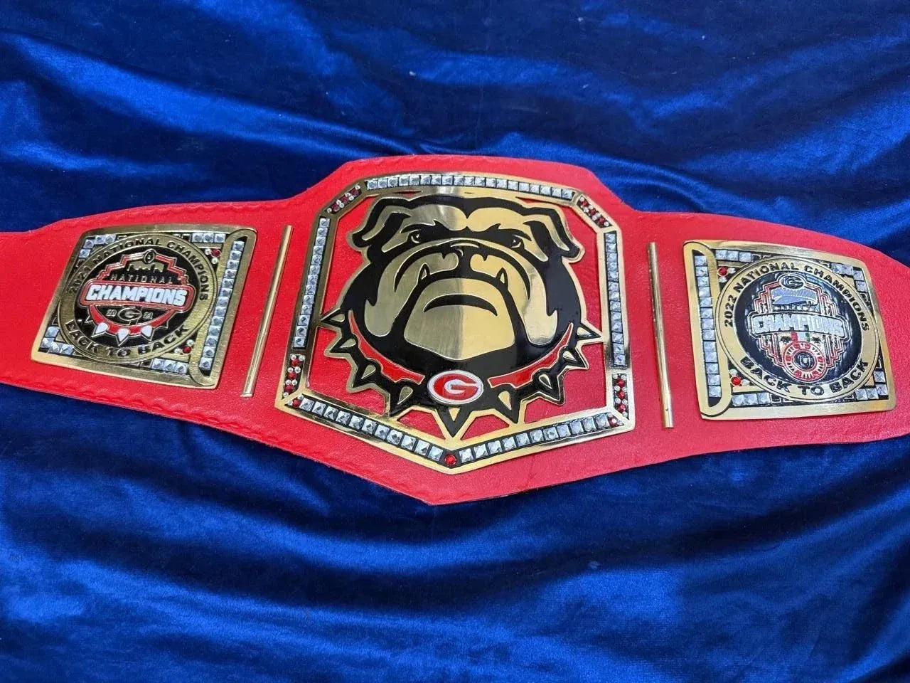 Bulldog Georgia wrestling championship belt ChampionshipBeltUS