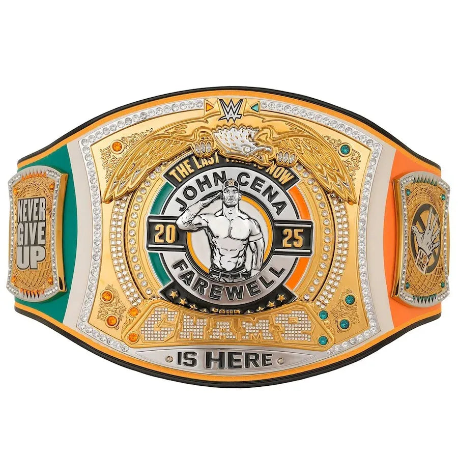 WWE John Cena Farewell 2025 Dublin Spinner Championship Replica Title Belt ChampionshipBeltUS