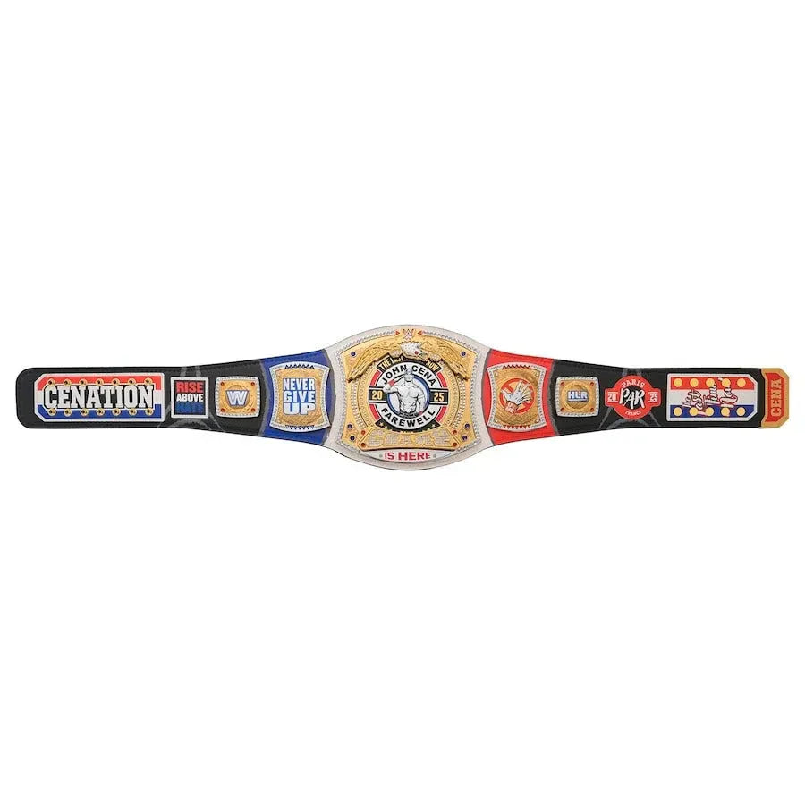 John Cena Farewell Tour 2025 Paris Spinner Championship Replica Title Belt ChampionshipBeltUS