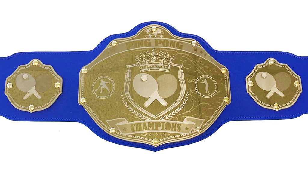 Design Your Own Ping Pong Championship Belt - Custom Text ChampionshipBeltUS