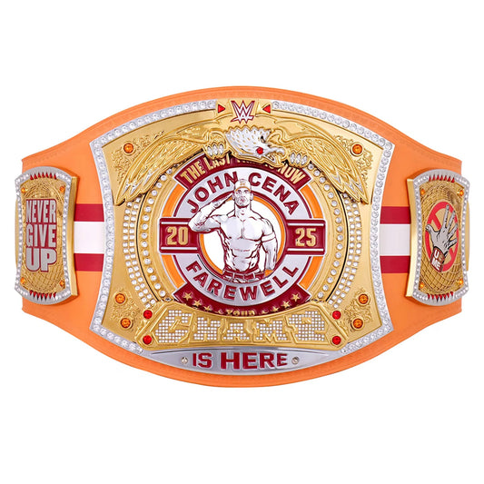 John Cena Farewell Tour 2025 Tampa Spinner Championship Replica Title Belt ChampionshipBeltUS