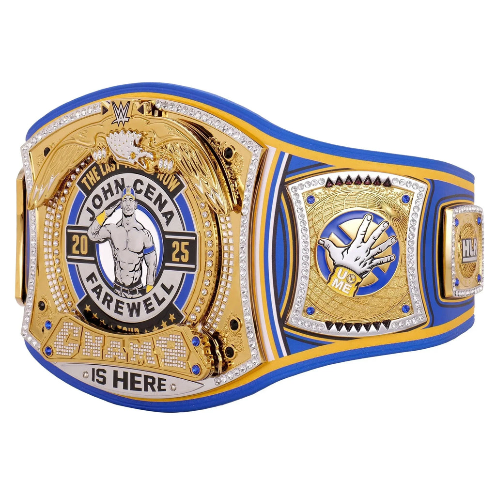 John Cena Farewell Tour 2025 Money In The Bank Los Angeles Spinner Championship Replica Title Belt (Copy) ChampionshipBeltUS