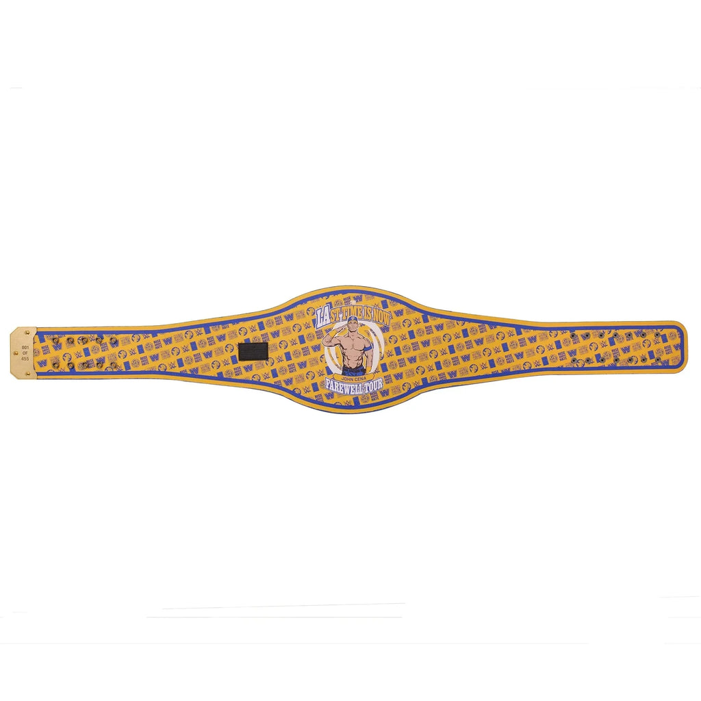 John Cena Farewell Tour 2025 Money In The Bank Los Angeles Spinner Championship Replica Title Belt (Copy) ChampionshipBeltUS