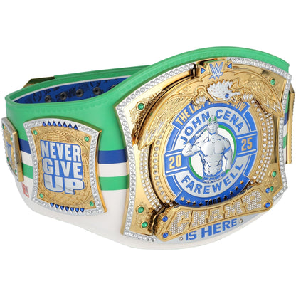 John Cena WWE Autographed Farewell Tour 2025 Dallas Replica Title Belt - Limited Edition of 25