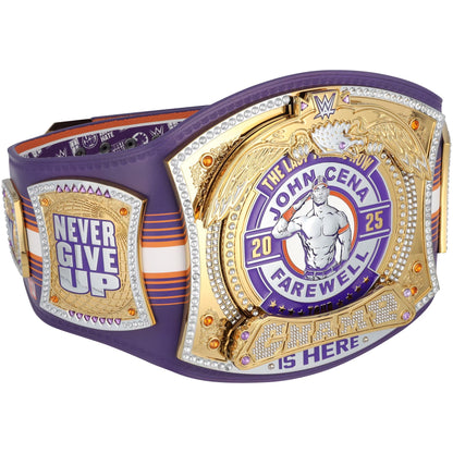 John Cena WWE Autographed Farewell Tour 2025 Phoenix Replica Title Belt - Limited Edition of 25John Cena WWE Autographed Farewell Tour 2025 Phoenix Replica Title Belt - Limited Edition of 25
