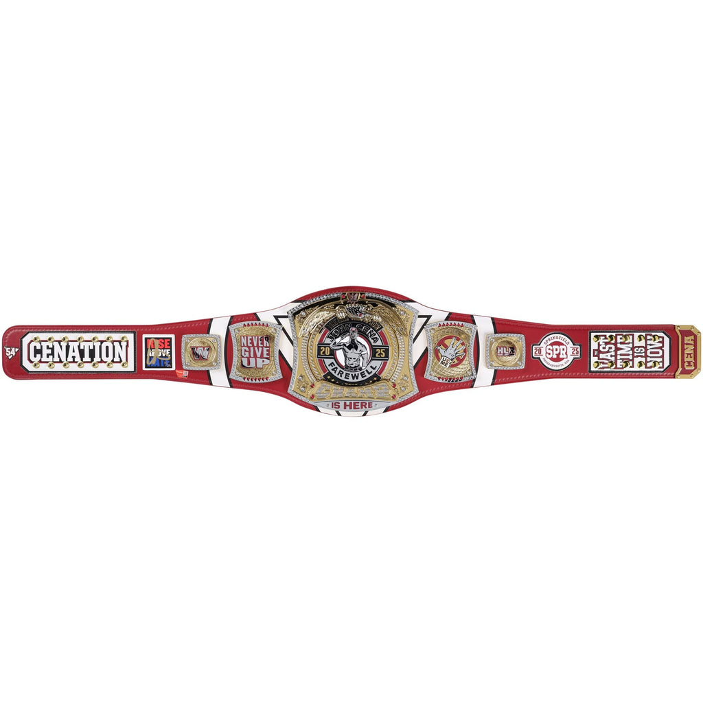 John Cena WWE Autographed Farewell Tour 2025 Springfield Replica Title Belt - Limited Edition of 25