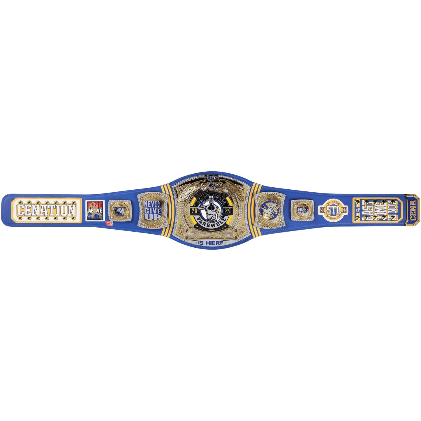 John Cena WWE Autographed Farewell Tour 2025 St. Louis Replica Title Belt - Limited Edition of 25