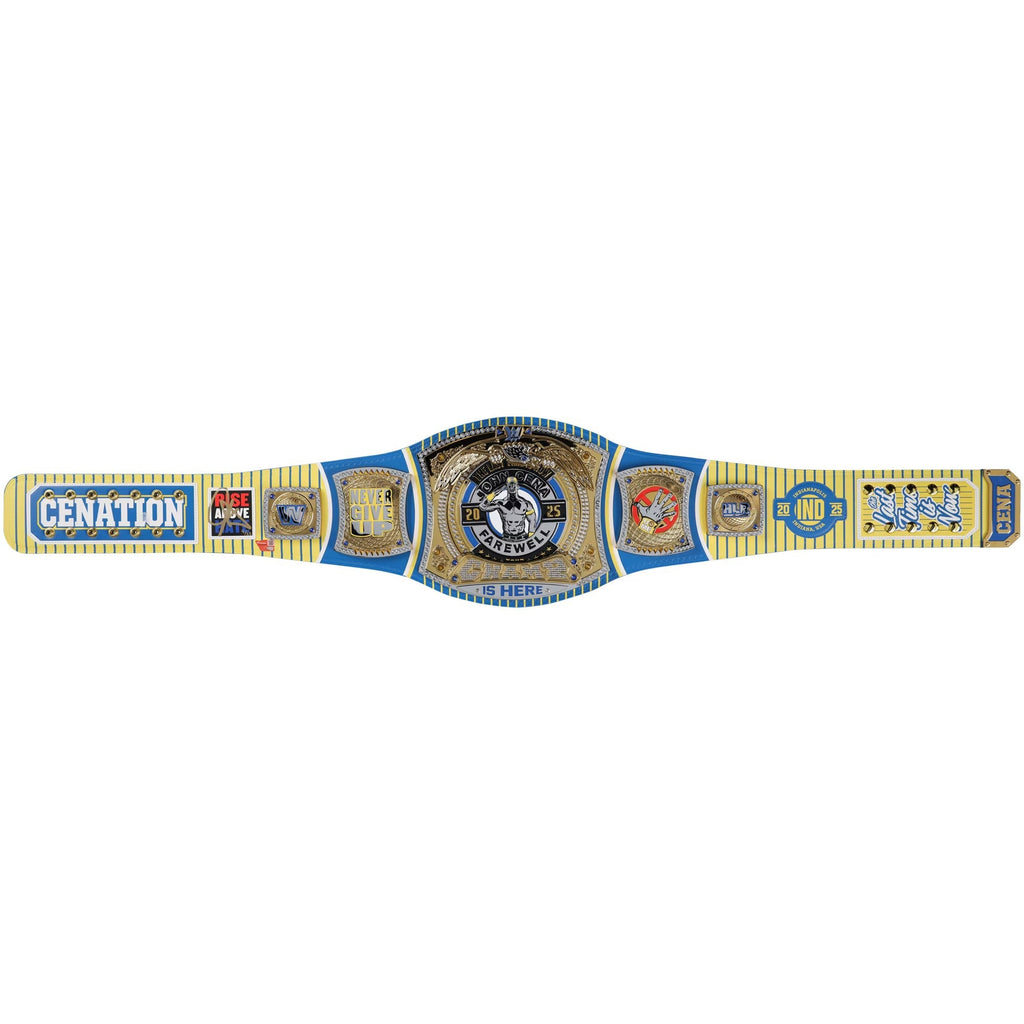 John Cena WWE Autographed Farewell Tour 2025 WrestlePalooza Indianapolis Replica Title Belt - Limited Edition of 25