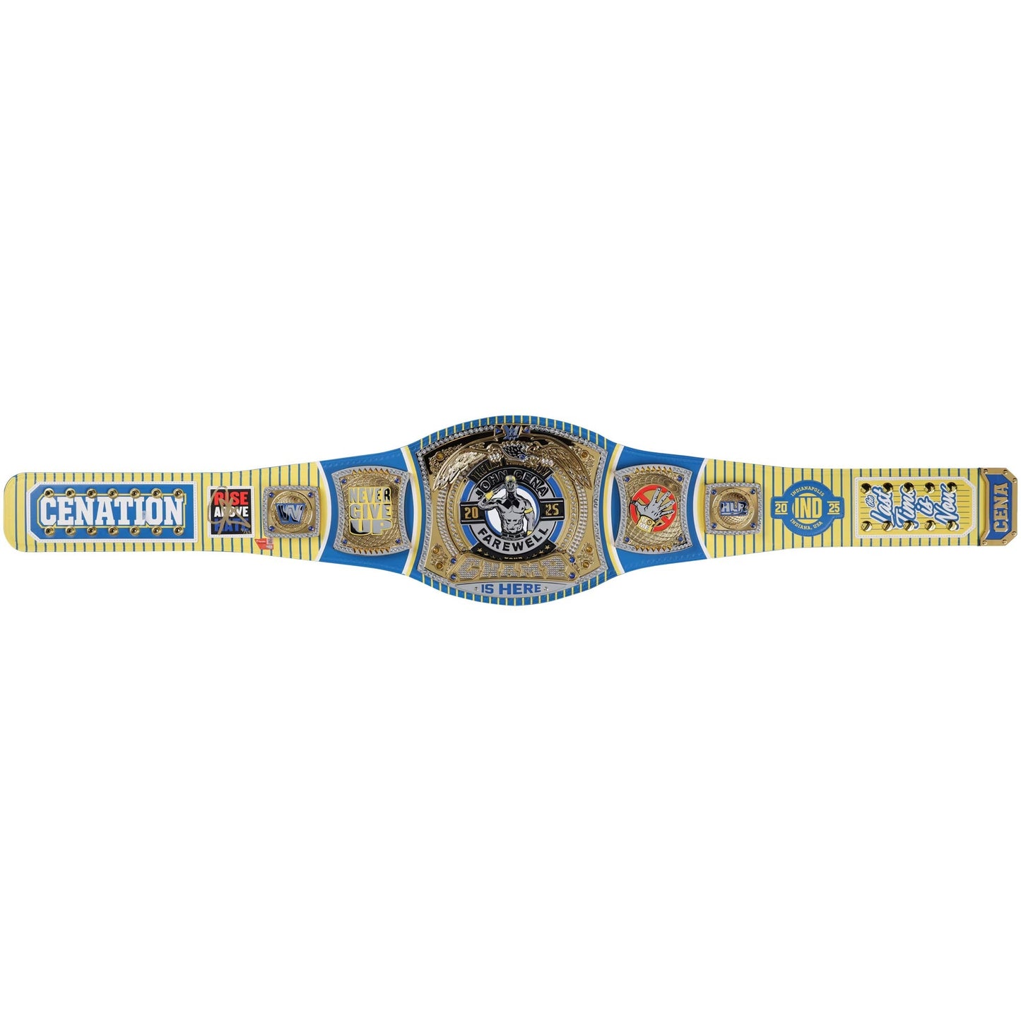 John Cena WWE Autographed Farewell Tour 2025 WrestlePalooza Indianapolis Replica Title Belt - Limited Edition of 25