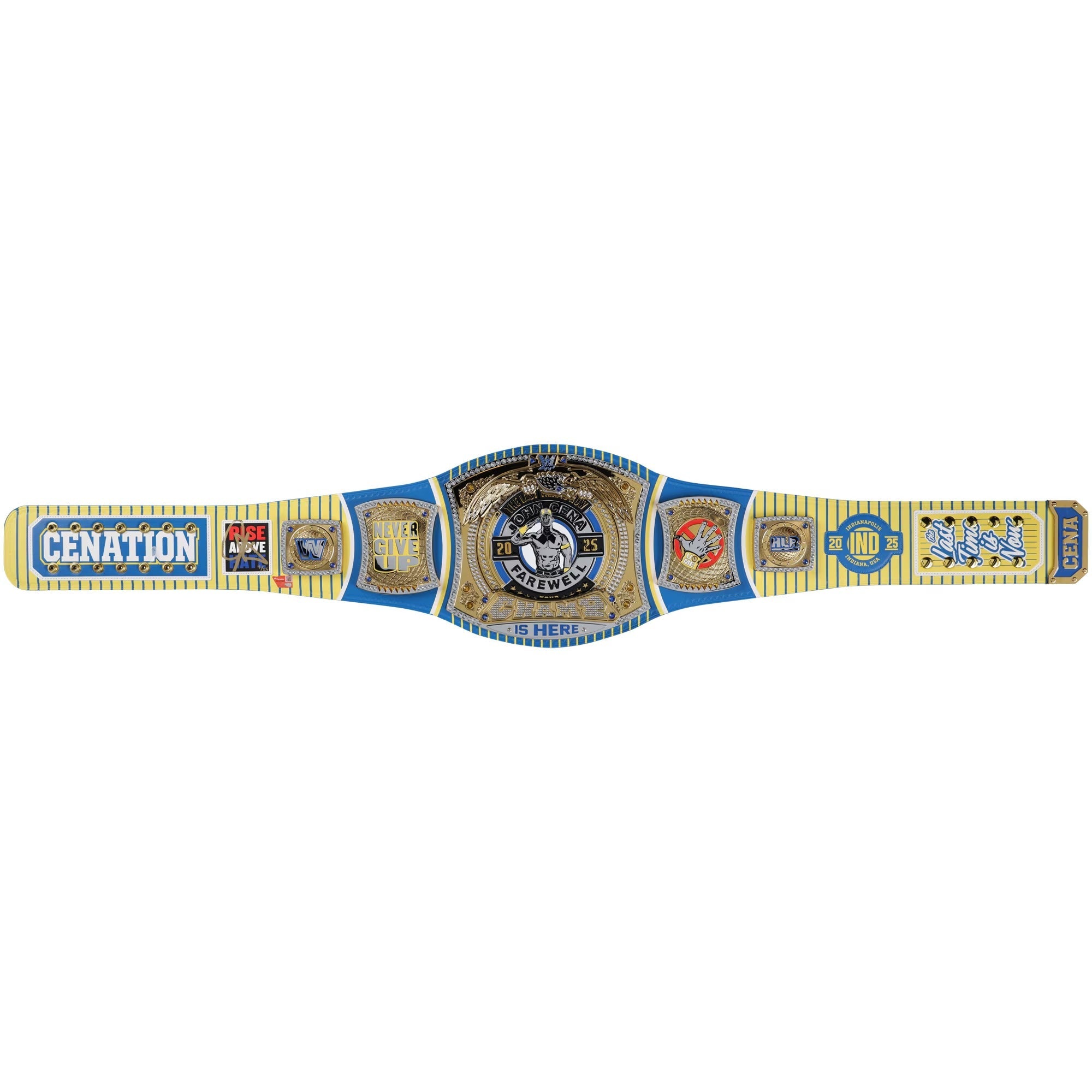 John Cena WWE Autographed Farewell Tour 2025 WrestlePalooza Indianapolis Replica Title Belt - Limited Edition of 25