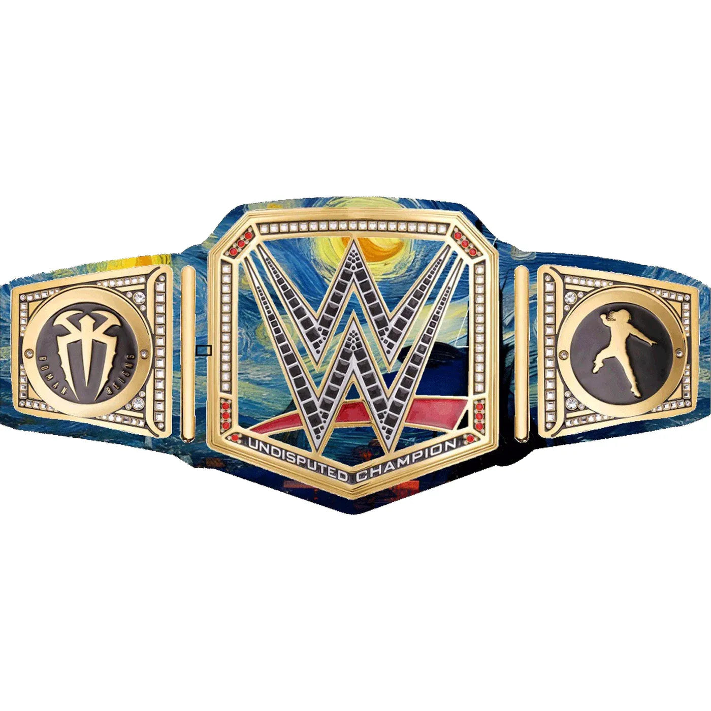 Custom Clash In Paris WWE Roman Reigns Inspired Championship Replica Wrestling Title Belt ChampionshipBeltUS
