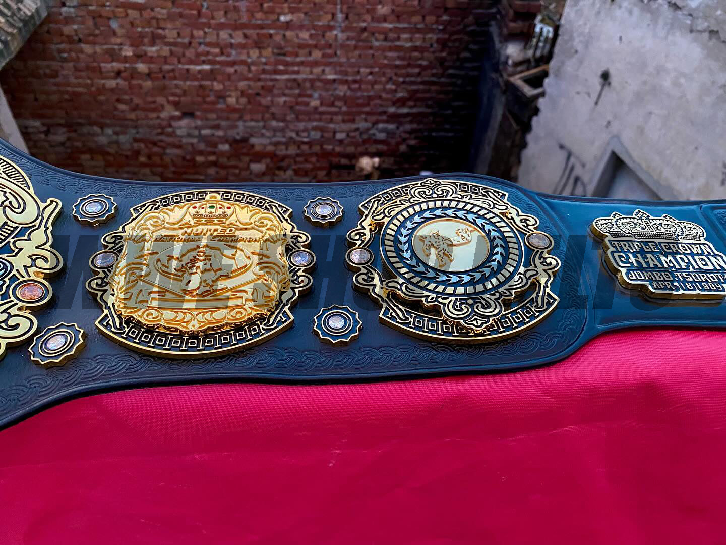 24K GOLD Tripple Crown World Heavyweight Premium CNC Championship Belt