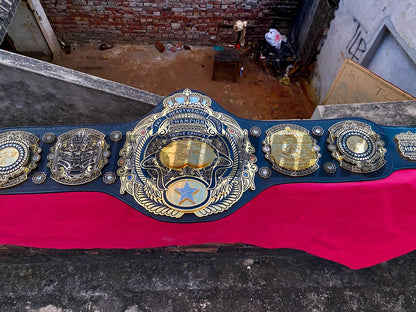 24K GOLD Tripple Crown World Heavyweight Premium CNC Championship Belt