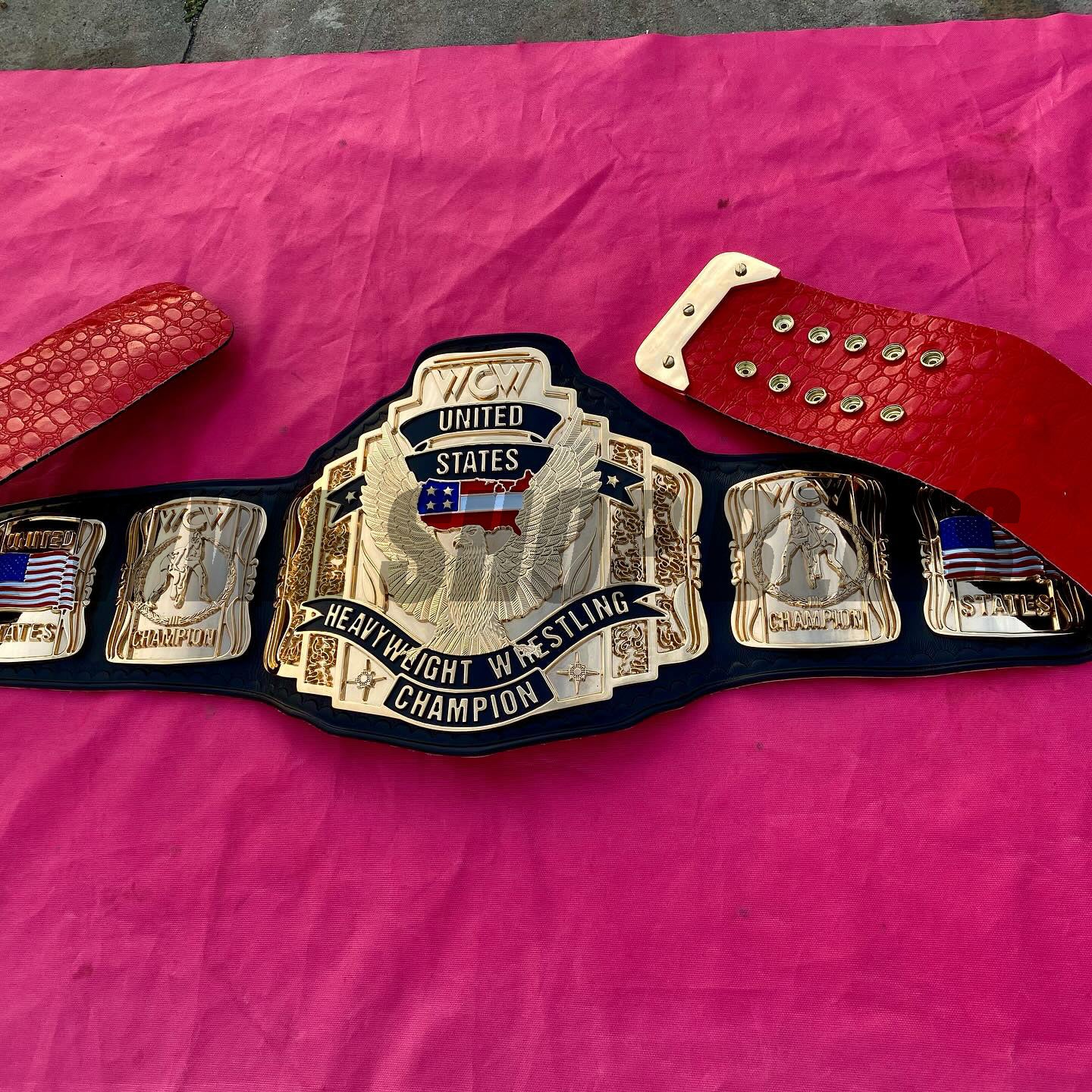 The 24K GOLD WCW United States Premium CNC Championship Belt Replica