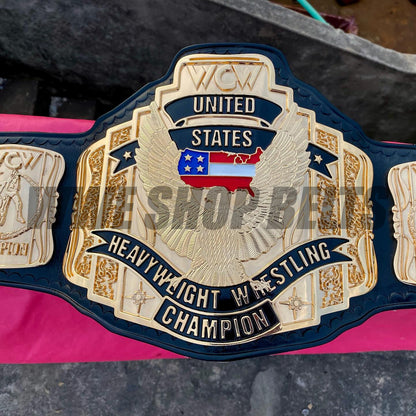 The 24K GOLD WCW United States Premium CNC Championship Belt Replica