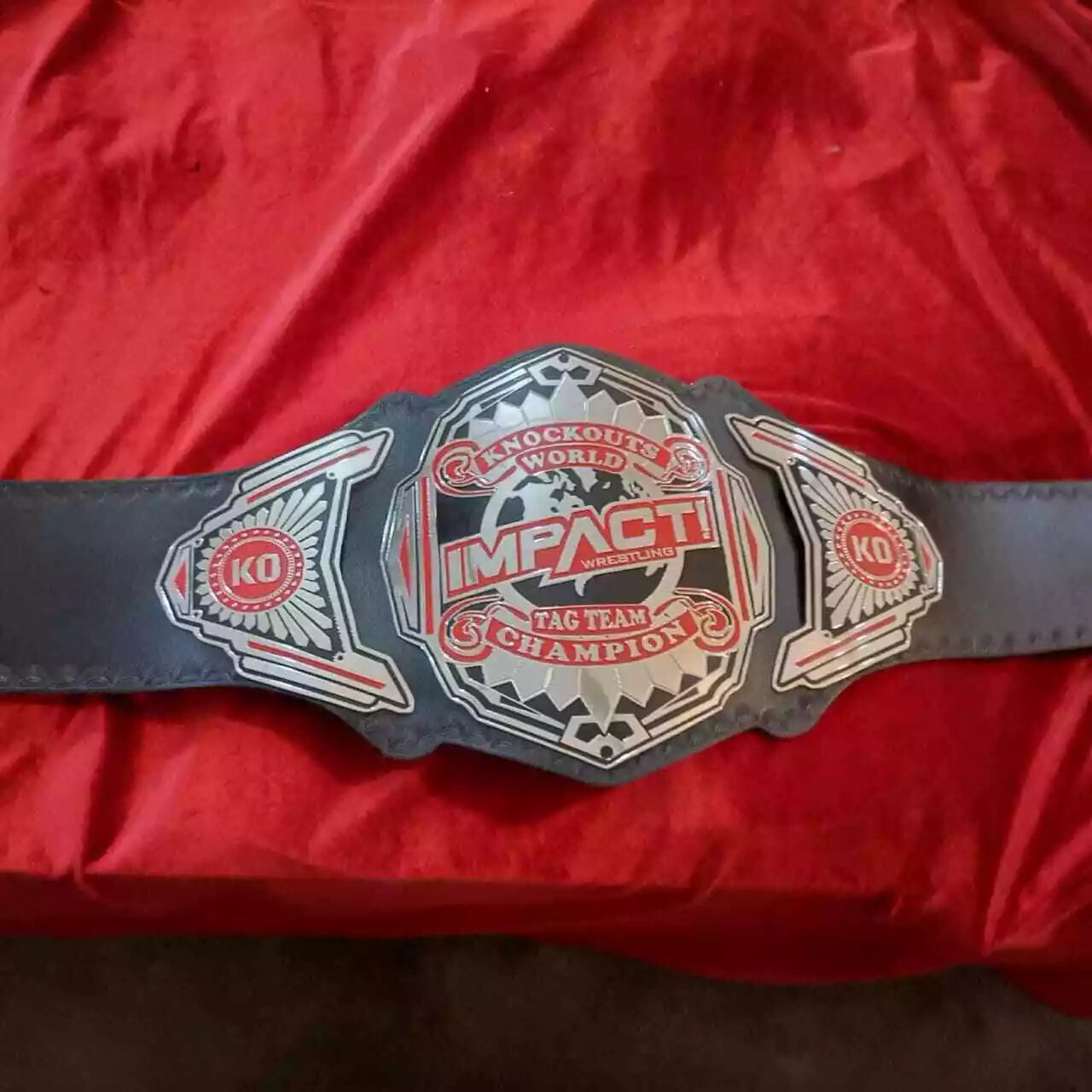 New TNA Impact Knockout tag team Wrestling Championship Belt