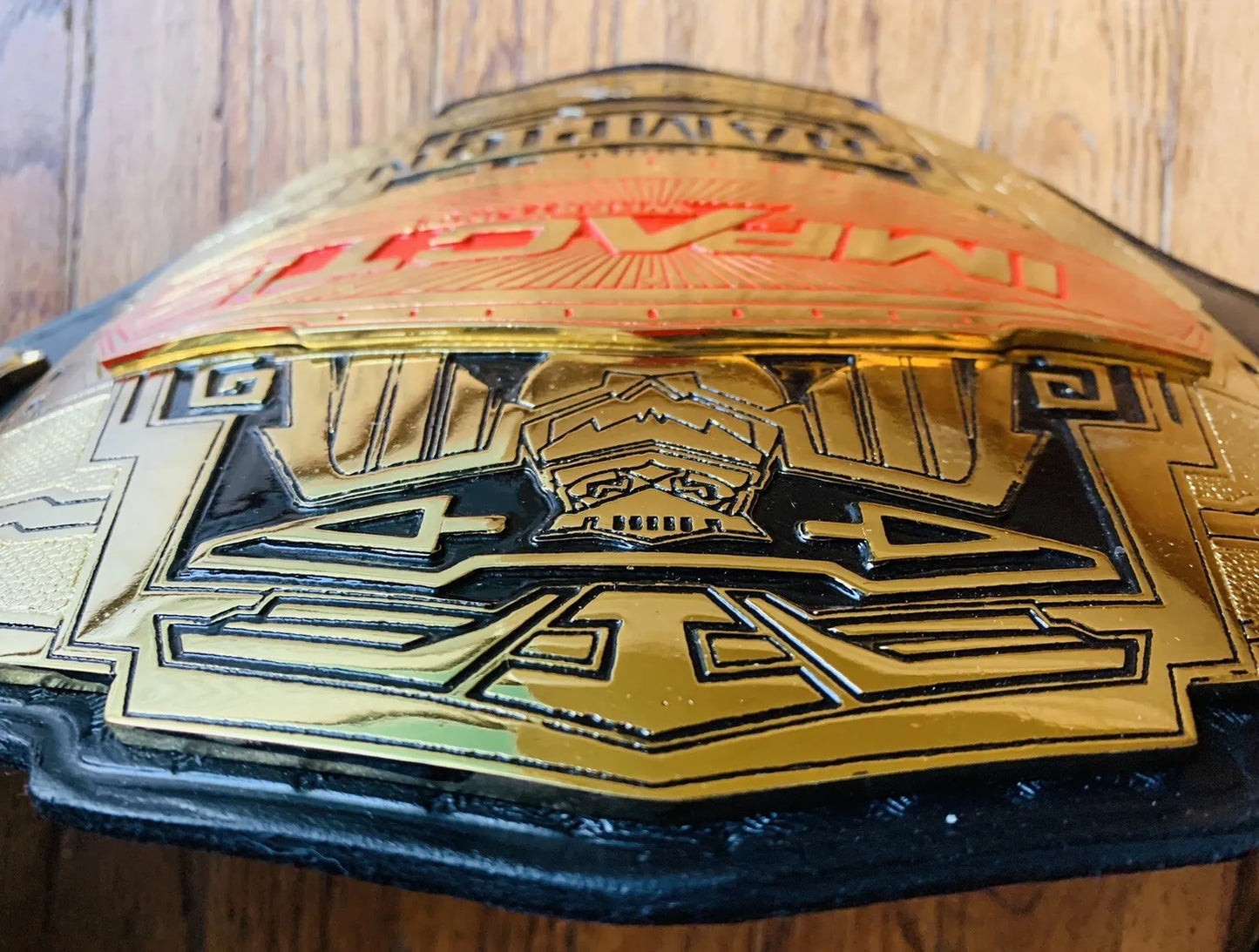 IMPACT WORLD HEAVYWEIGHT CHAMPIONSHIP REPLICA WRESTLING BELT STACKED PLATES TNA