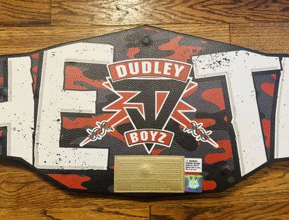 DUDLEY BOYS SIGNATURE SERIES WORLD TAG TEAM CHAMPIONSHIP REPLICA WRESTLING BELT