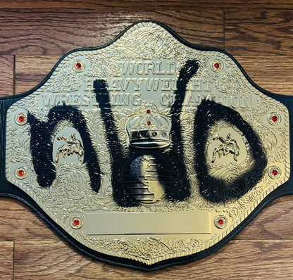 OFFICIAL BIG GOLD WCW NWO WORLD HEAVYWEIGHT CHAMPIONSHIP REPLICA WRESTLING BELT