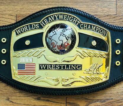 FANDU NWA DOMED GLOBE WORLD HEAVYWEIGHT CHAMPIONSHIP REPLICA WRESTLING BELT