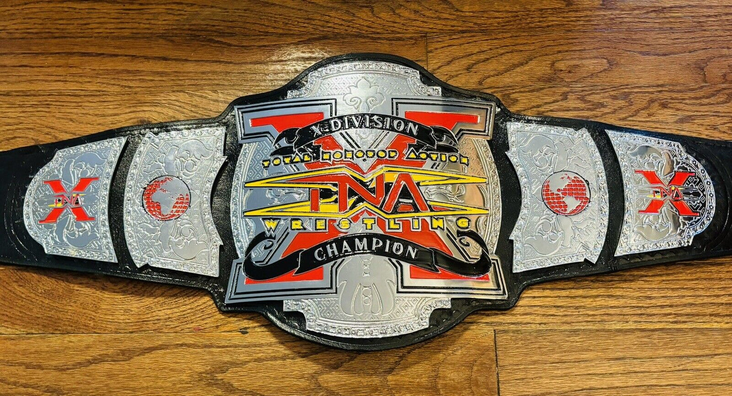 TNA WORLD X DIVISION CHAMPIONSHIP REPLICA WRESTLING BELT