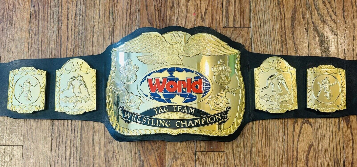 FANDU BLOCK LOGO CLASSIC TAG TEAM CHAMPIONSHIP REPLICA WRESTLING BELT